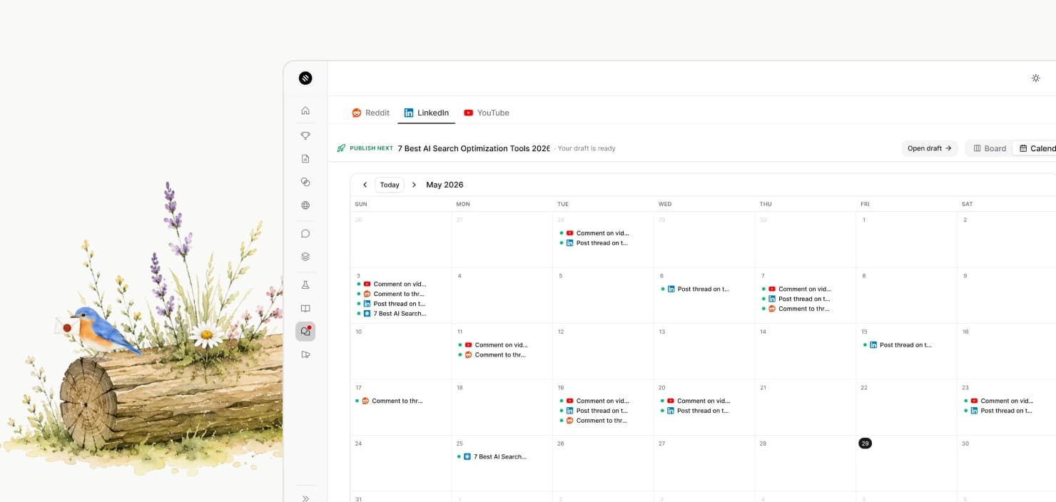Siftly outreach calendar
